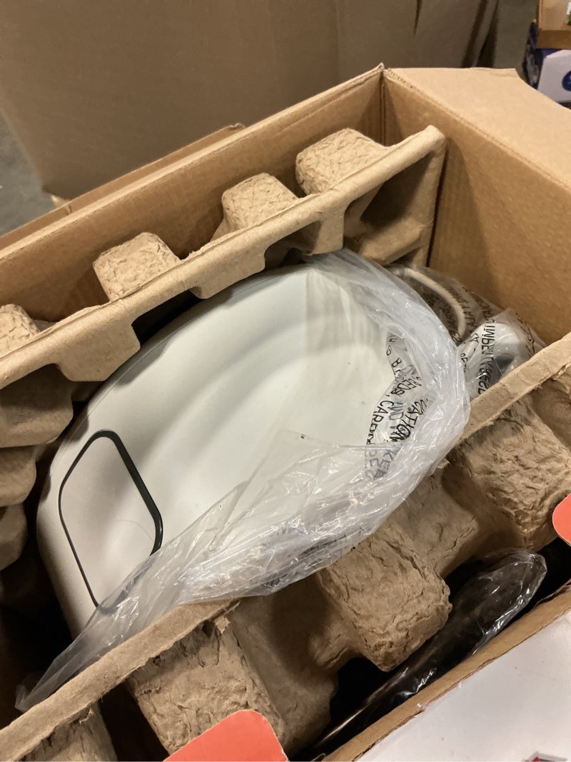 Condition photo showing As Is for beautiful 6 qt programmable slow cooker, white icing by drew barrymore