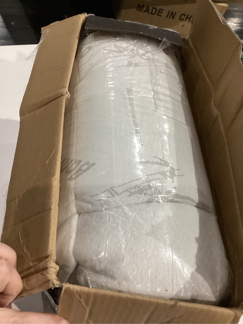 Condition photo showing As Is for Ultra Soft Queen Size Mattress Topper - Viscose Made from Bamboo Pillow Top Mattress Pad for Back Pain Relief - Naturally Cooling for Hot Sleepers, Green Green Queen