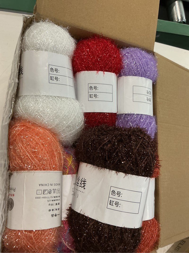 Condition photo showing Good Condition for amylove 20 skeins scrubby yarn for dishcloths assorted colors for crocheting polyester scrubby assortment pastel yarn for knitting dishwashing dishcloths craft project (candy color) candy color 20