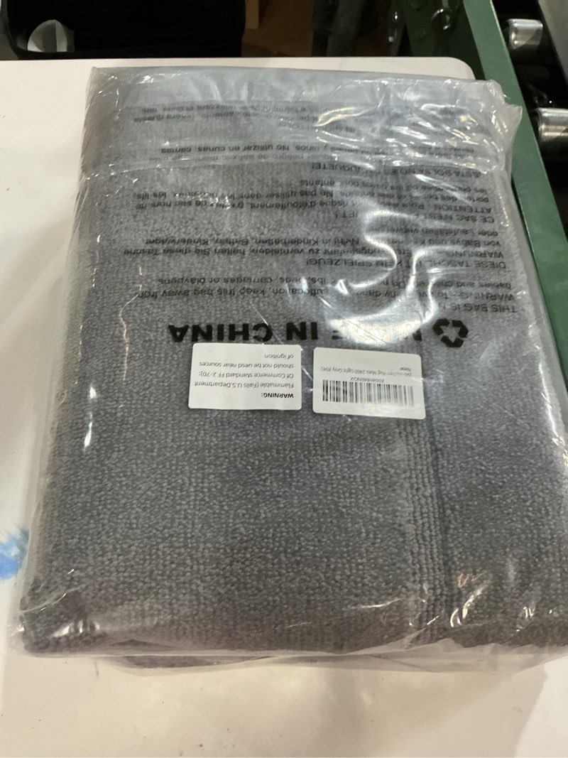 Condition photo showing New/Like New for JSEI Non-Slip Bathroom Rugs, Self Adhesive No Sliding Bath Rugs Set of 2, Machine Washable Absorbent Bath Mat Set for Tub Shower & Single Sink 24”x36”+24”x60”, Light Grey, Rectangular Pattern Light Grey 24''x36''+24''x60''(Rectangular Pattern)
