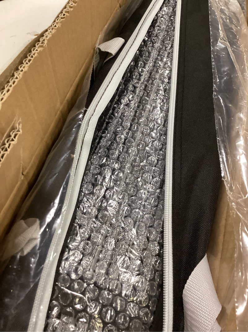 Condition photo showing Good Condition for KingCamp Aluminum Folding Lightweight Roll Portable Stable Table for Camping Picnic Barbecue Backyard Party, Indoor & Outdoor, Oversize, Silver Black #4p Black/Silver - 42" × 27" Compact Lite