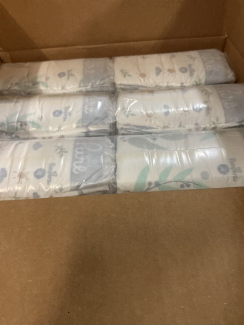 Condition photo showing New/Like New for pampers baby diapers - pure protection - size 4, 150 count, for up to 100% leakproof, premium plant-based skin protection