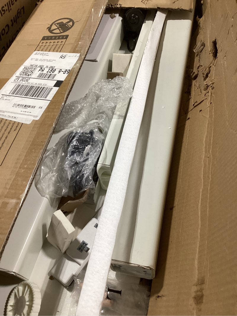 Condition photo showing Good Condition for Claiks Electric Height Adjustable Stand Up Desk, 35x20 Inches Sit Stand Desk for Home Office, White Top/White Frame White 35