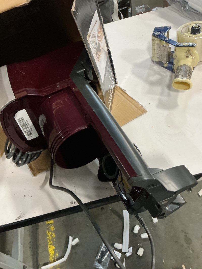 Condition photo showing As Is for shark nv752 rotator powered lift-away truepet upright vacuum with hepa filter, large dust cup capacity, led headlights, upholstery tool, perfect pet power brush & crevice tool, bordeaux
