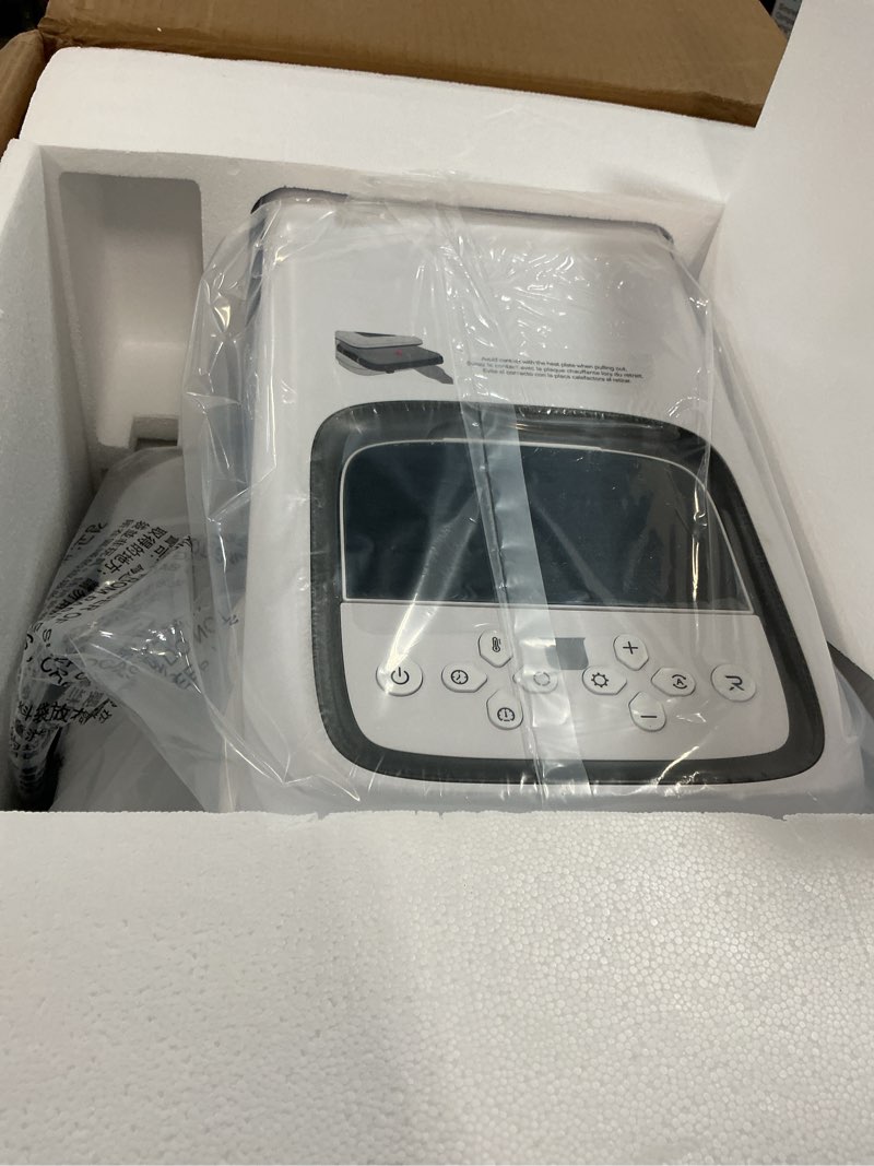 Condition photo showing Good Condition for HTVRONT Auto Heat Press 2 - Heat Press Machine for T Shirts with Adjustable Pressure & Higher Heating Height, Heats Up Fast & Evenly Heat Press 15x15 for HTV, Sublimation, Heat Transfer Projects Daisy White