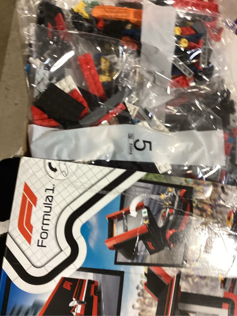 Condition photo showing New/Like New for lego city f1 truck with rb20 & amr24 f1 car toys - model car building toy set for kids, boys and girls, ages 8+ - formula 1 collectible for fans - gift idea for birthdays - 60445