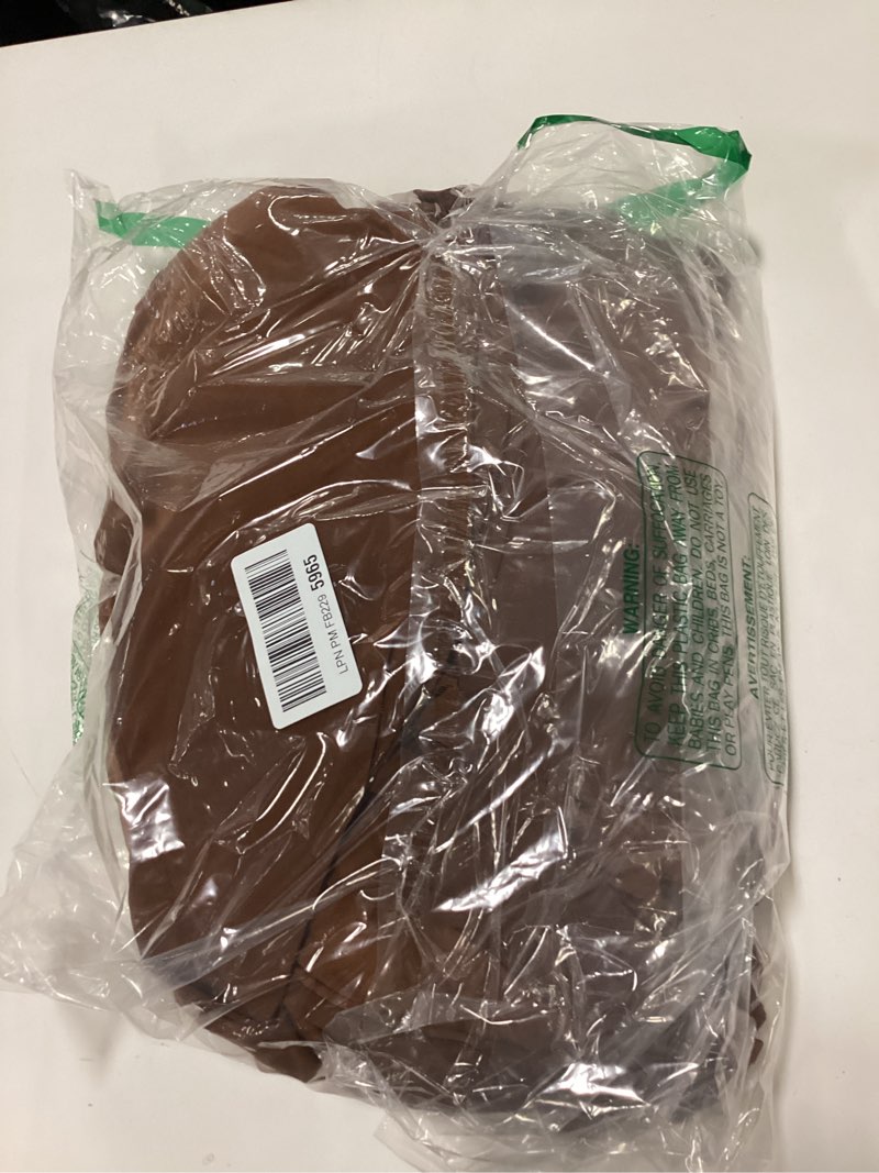 Condition photo showing As Is for Wish Care 2 Pack Brown Spandex Table Clothes for 8 Foot Rectangle Tables, 8FT Wrinkle Free Fitted Ta