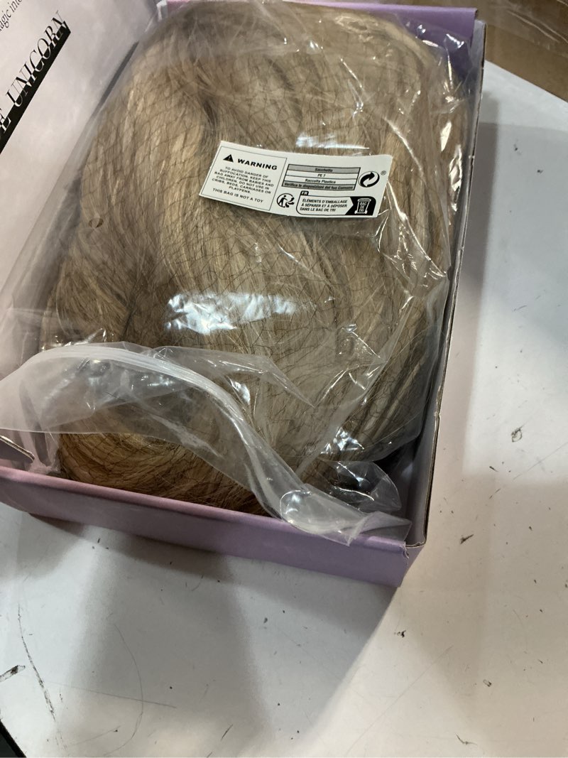 Condition photo showing Good Condition for blonde synthetic lace front wig?beginner-friendly wigs?,t part pre cut glueless straight layered wigs for women cosplay daily use 26in(#k16b88)