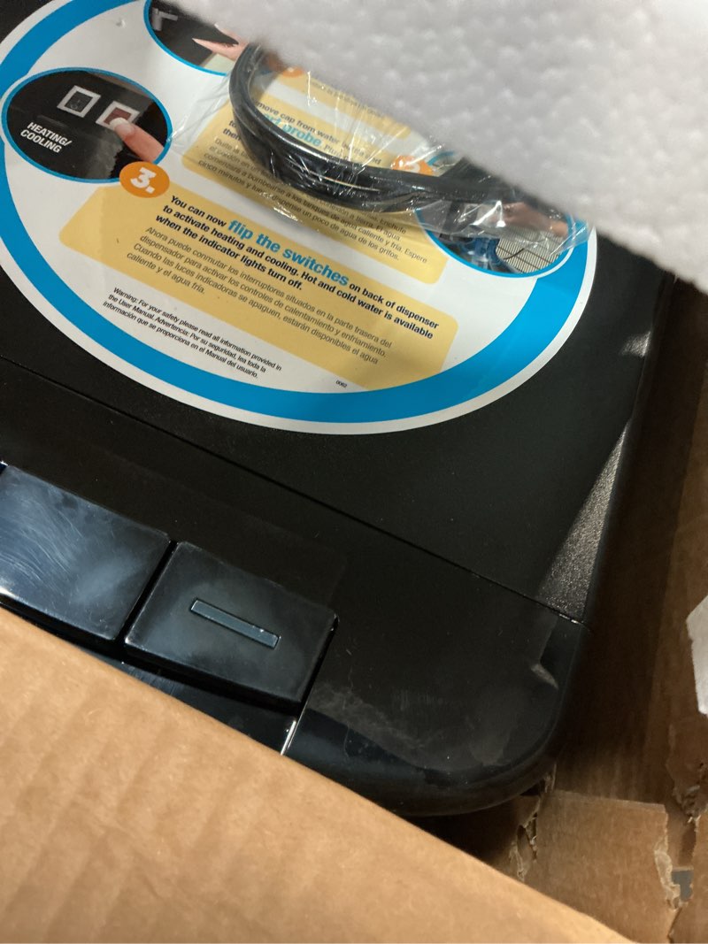 Condition photo showing As Is for primo black water cooler