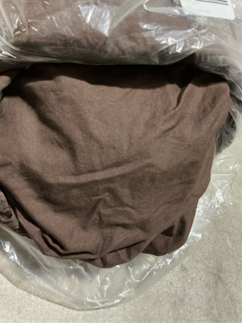 Condition photo showing As Is for organic brushed cotton sheet set