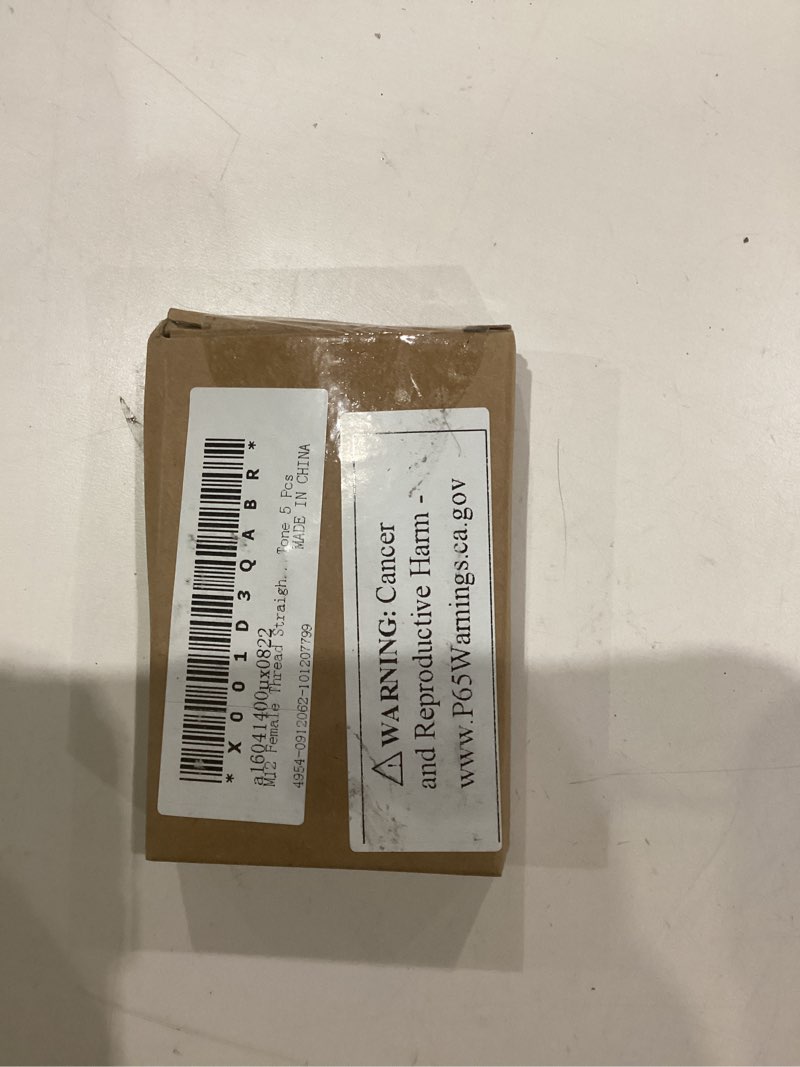 Condition photo showing As Is for uxcell M12 Female Thread Straight Fitting Hex Rod Coupling Nuts Silver Tone 5 Pcs