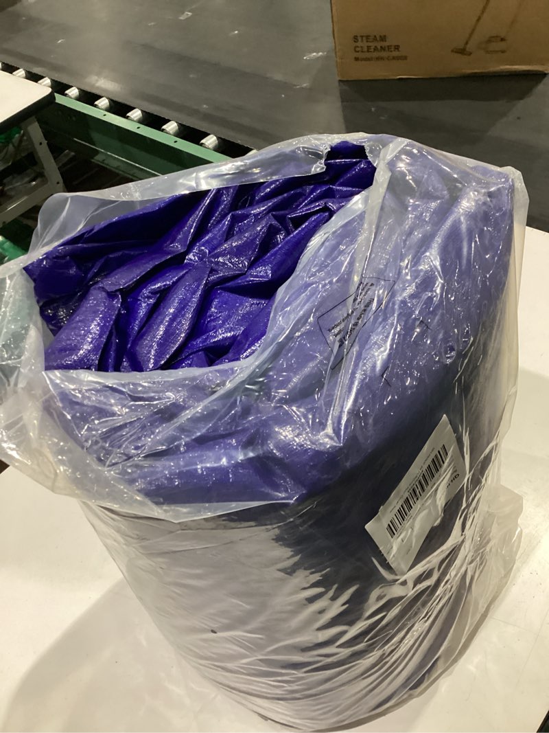 Condition photo showing Good Condition for qh.home 24 ft round winter pool cover extra thick above ground pool cover with fast tightening patented ratchet, tear and uv resistant swimming pool cover