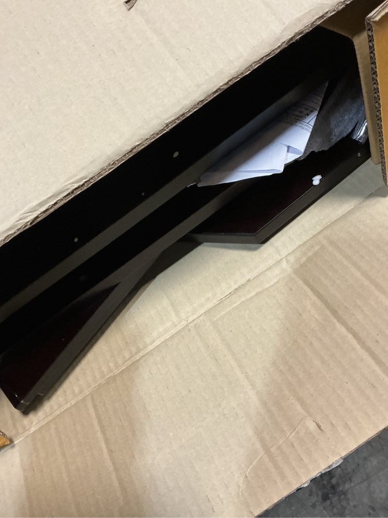 Condition photo showing As Is for winsome corner tv stand, screens up to 27", espresso (92634)