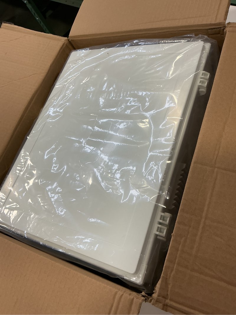 Condition photo showing Good Condition for Joinfworld Vented Outdoor Enclosure Box 18.1x12.6x6.4 Outdoor WiFi Enclosure Waterproof White Nema Electrical Box with Cooling Fan for Electronics 18.1"x12.6"x6.4"