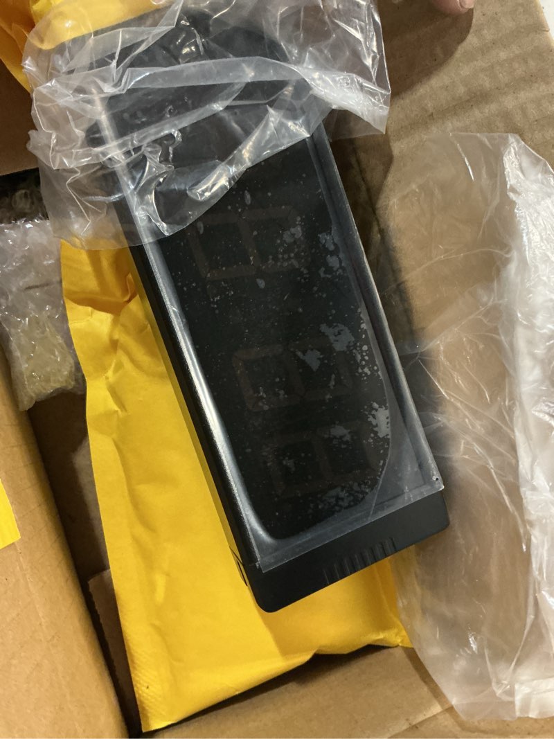 Condition photo showing Good Condition for yz gym clock for home gym with start/stop button, interval timer for workout, stopwatch/countdown timer with remote, 12/24h digital wall clock, portable home gym accessories battery
