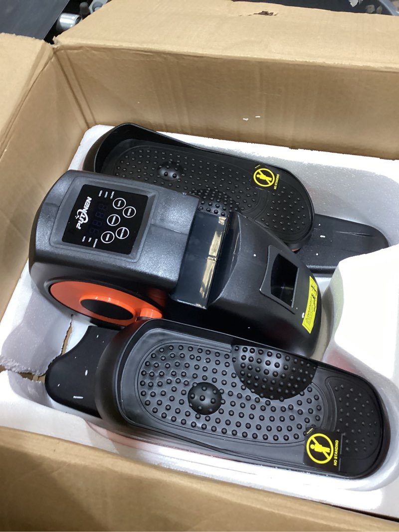 Condition photo showing Good Condition for Under Desk Elliptical Machine, Electric Elliptical Leg Exerciser for Seniors with 12 Adjustable, Portable Quiet Elliptical Exercise Machine, Seated Pedal Exerciser with Remote Control