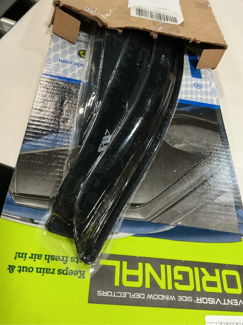 Condition photo showing New/Like New for auto ventshade [avs] outside mount rain guards for 2016 - 2023 toyota tacoma double/ext cab only | window vent visors, 4 pcs. - smoke | 94768 outside mount - smoke