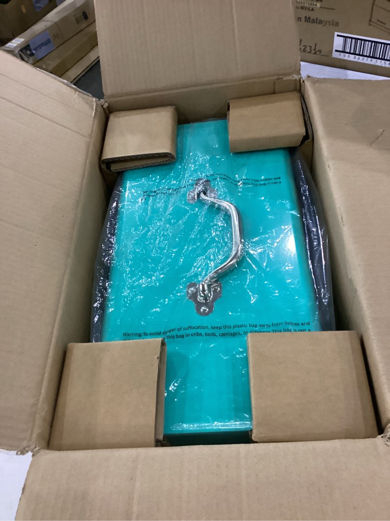 Condition photo showing New/Like New for Amazon Basics Steel Tool Box Storage and Organization Drawers, 18.11 x 8.66 x 9.45 in, Turquoise Powder Coated Finish