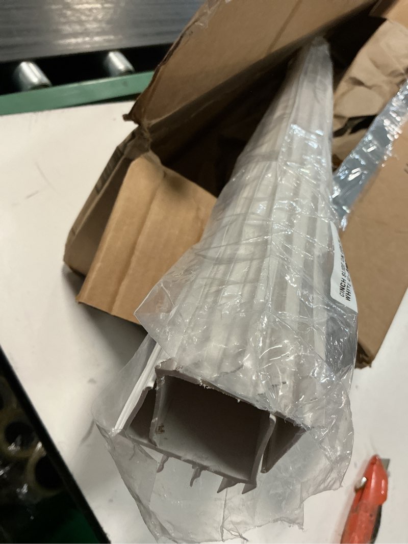 Condition photo showing Good Condition for m-d building products vinyl cinch® u-shape door bottom seal, slide-on weatherstripping draft stopper, easy to install, fits 36” x 1-3/4” doors, fills 3/8”- 3/4” gaps, 2 pack of 43336, white white 36 inch 2