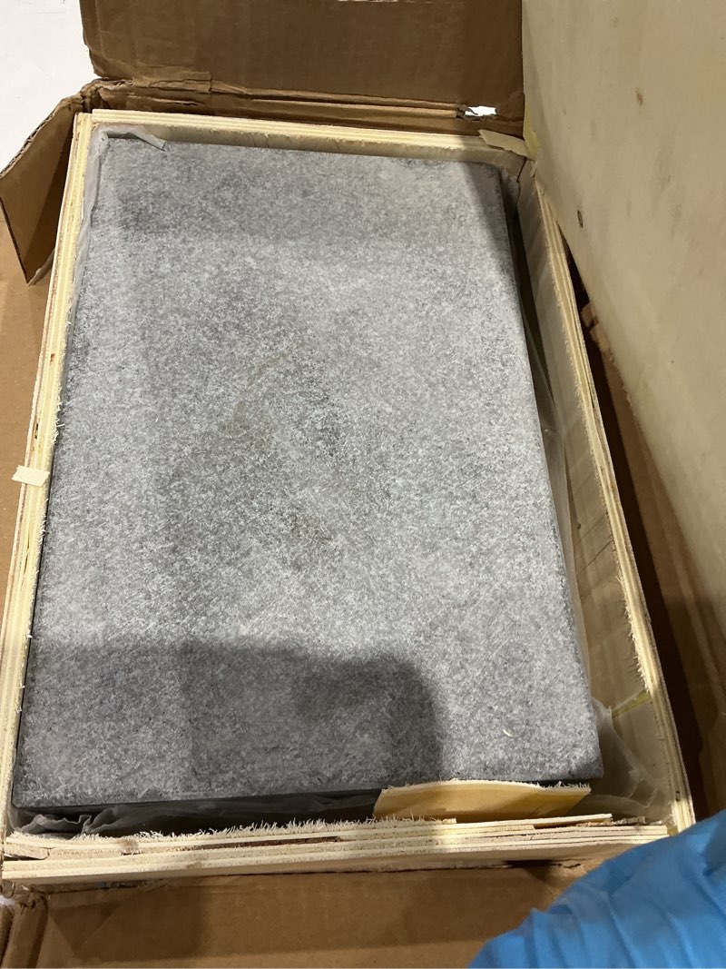 Condition photo showing As Is for hhip 4401-1596 6" x 6" x 2" granite surface plate, grade b, 0 ledge 6 x 6 x 2" grade b