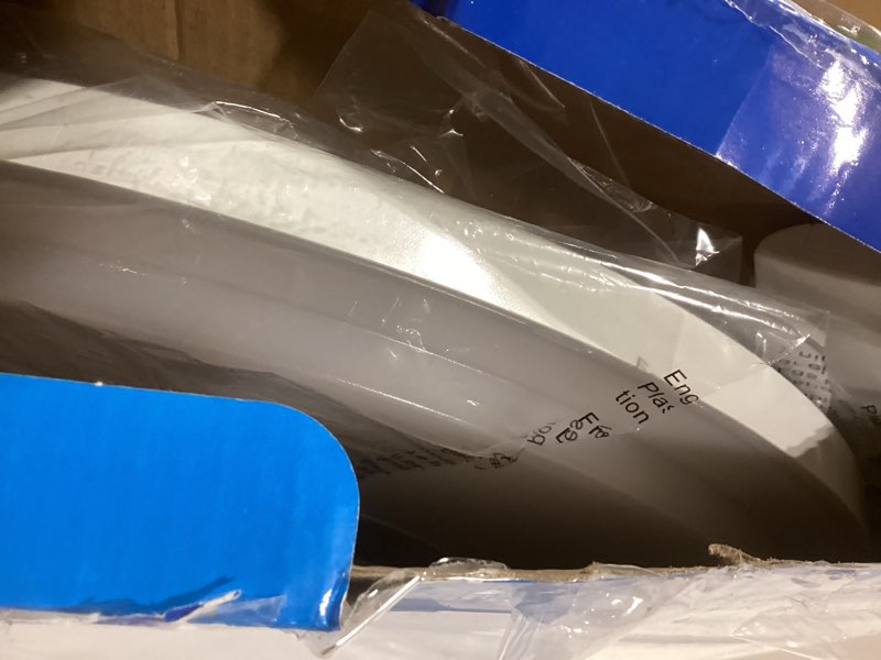 Condition photo showing Good Condition for BLNAN Dimmable LED Flush Mount Ceiling Light Fixture with Remote Control, 15.4 Inch 36W 3000K-6500K Round Ceiling Lamp, Ultra Thin Modern Close to Ceiling Lights for Bedroom Kitchen Living Room White 15.4Inch 36W