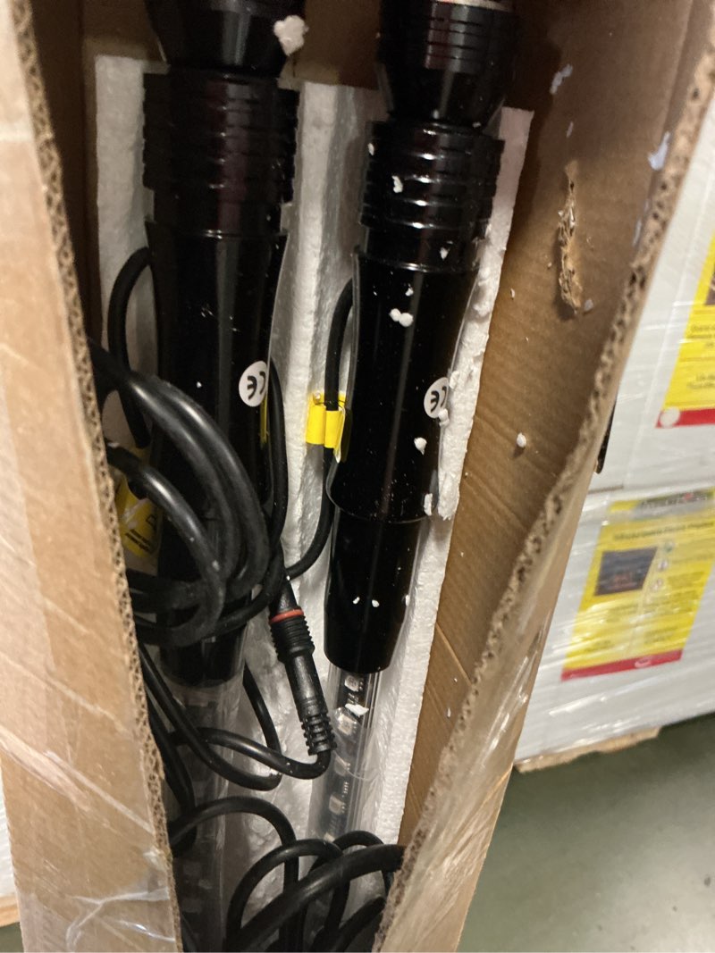 Condition photo showing As Is for KEMIMOTO 5FT 2PCS Whip Lights for UTV ATV, 22 Modes 21 Colors 5 Bright 10 Speed IP67 Waterproof RF Wireless Control, Compatible with Can-Am Maverick X3 Defender Polaris RZR Ranger Pioneer Kawasaki