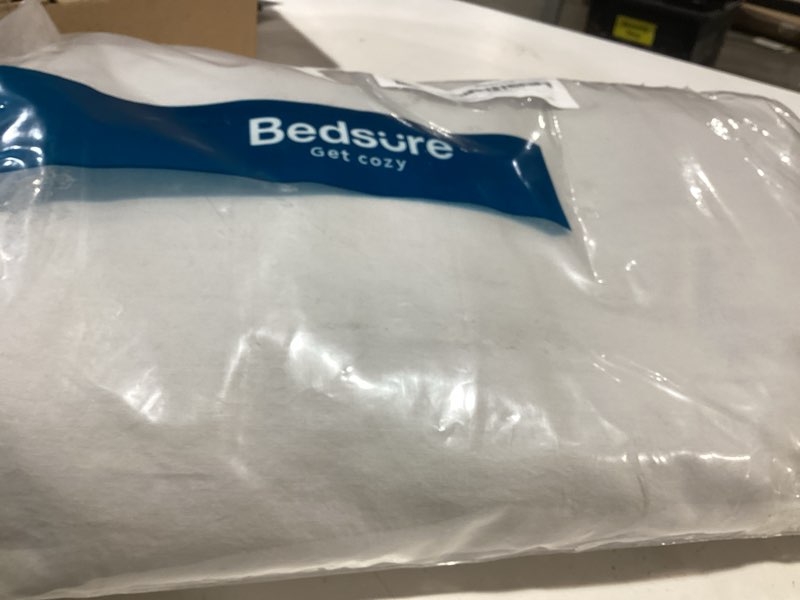 Condition photo showing As Is for bedsure 100% washed cotton duvet cover queen size - light grey minimalist bedding set linen like - purewoven plain simple & soft comforter cover for all seasons (queen, 90"x90") queen (90" x 90") 24 - light grey (no comforter)