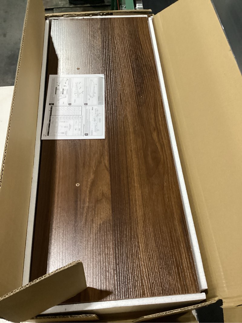 Condition photo showing New/Like New for dreamland 32" floating shelves for wall, 12" deep thicker walnut floating shelves, wall-mounted shelves for bedroom, living room, kitchen, bathroom - set of 2 walnut 32"w x 12"d x 2"h, set of 2