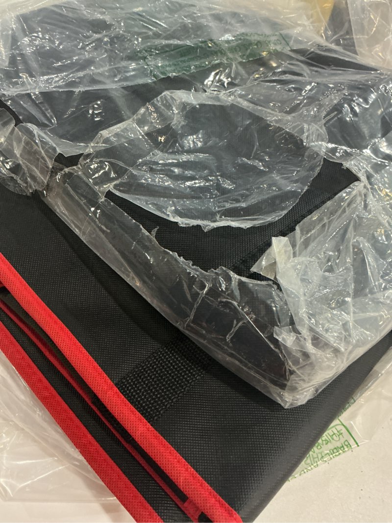 Condition photo showing Good Condition for bodaon 2-pack insulated food delivery bag, xxx-large meal grocery tote insulation bag for hot and cold food, commercial warming, large capacity reusable shopping bags, cooler bags (black + black-red) xxx-large (without hard bottom) black + black-red 2