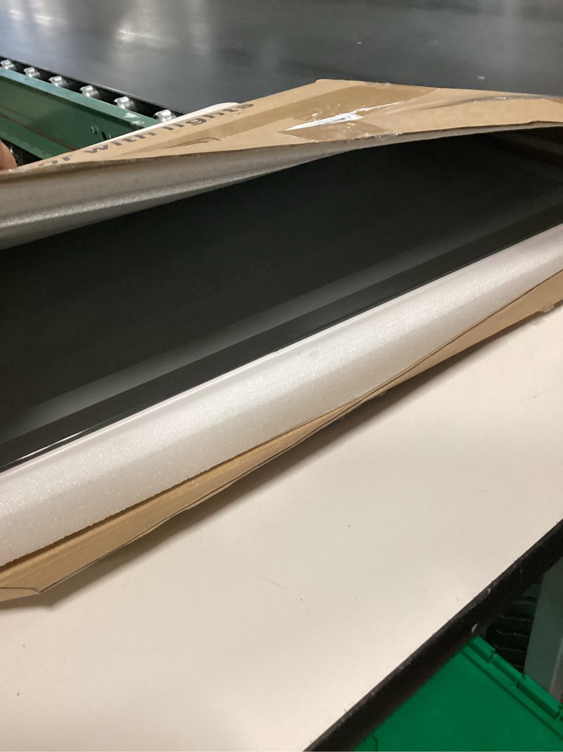 Condition photo showing Good Condition for 23" x 18" vanity mirror with lights, led lighted makeup mirror with 3 color dimmable lights, touch control, usb charging port, gifts for women wife teengirls white 23"l x 18"w