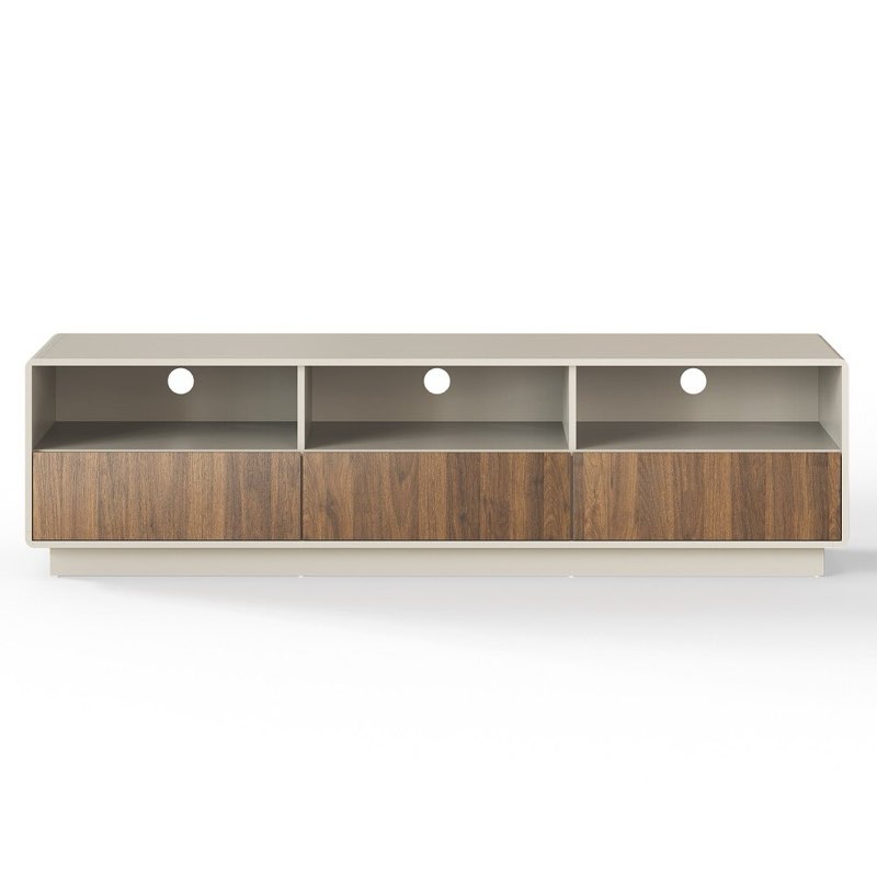 70" TV Stand with Led Lights and 3 Drawers