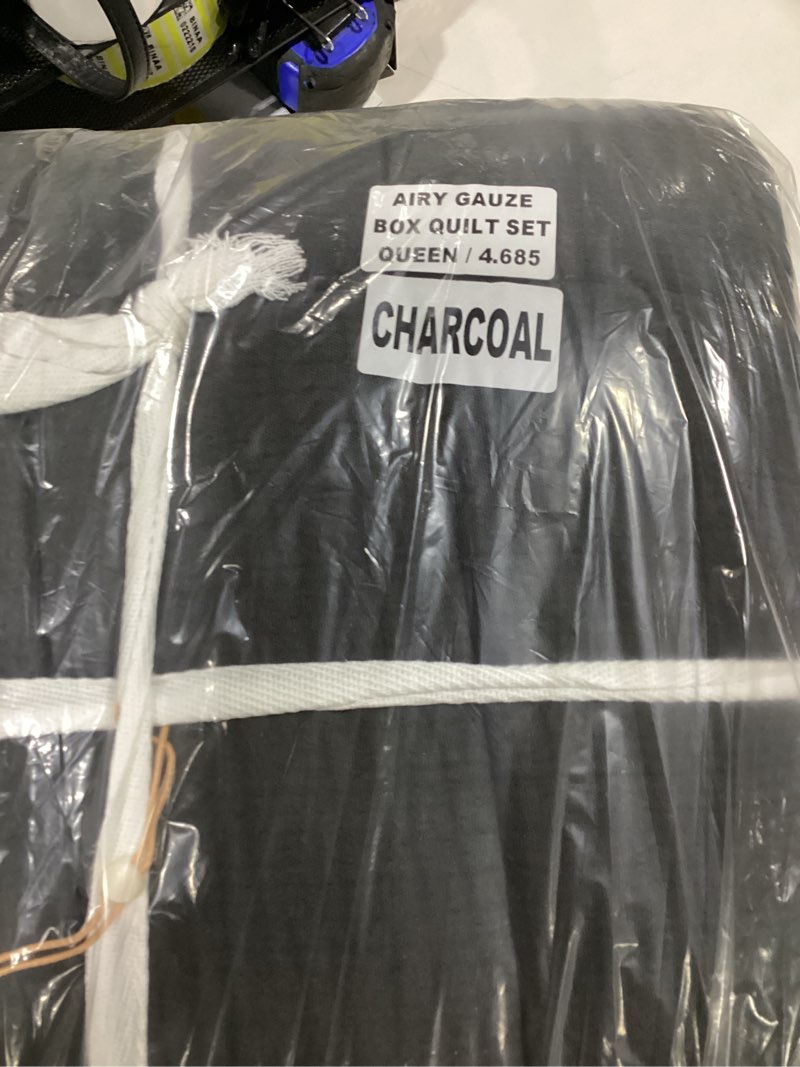 Condition photo showing Good Condition for duvet cover charcoal box quilt quince 