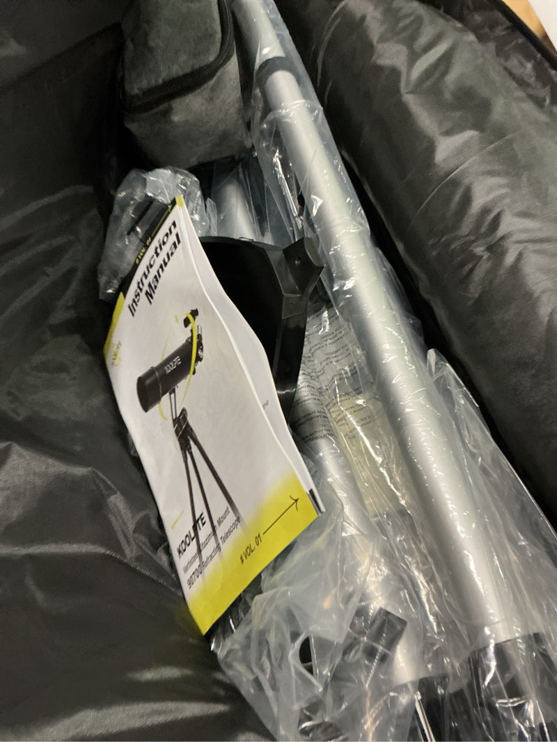 Condition photo showing New/Like New for Telescope, 90mm Aperture 700mm with Vertisteel AZ Mounting Slow-Motion Mount, High Power for Astronomy Enthusiasts, Easy for Kids, with Carry Bag, Wireless Remote Control, Phone Adapter,White 90700-White
