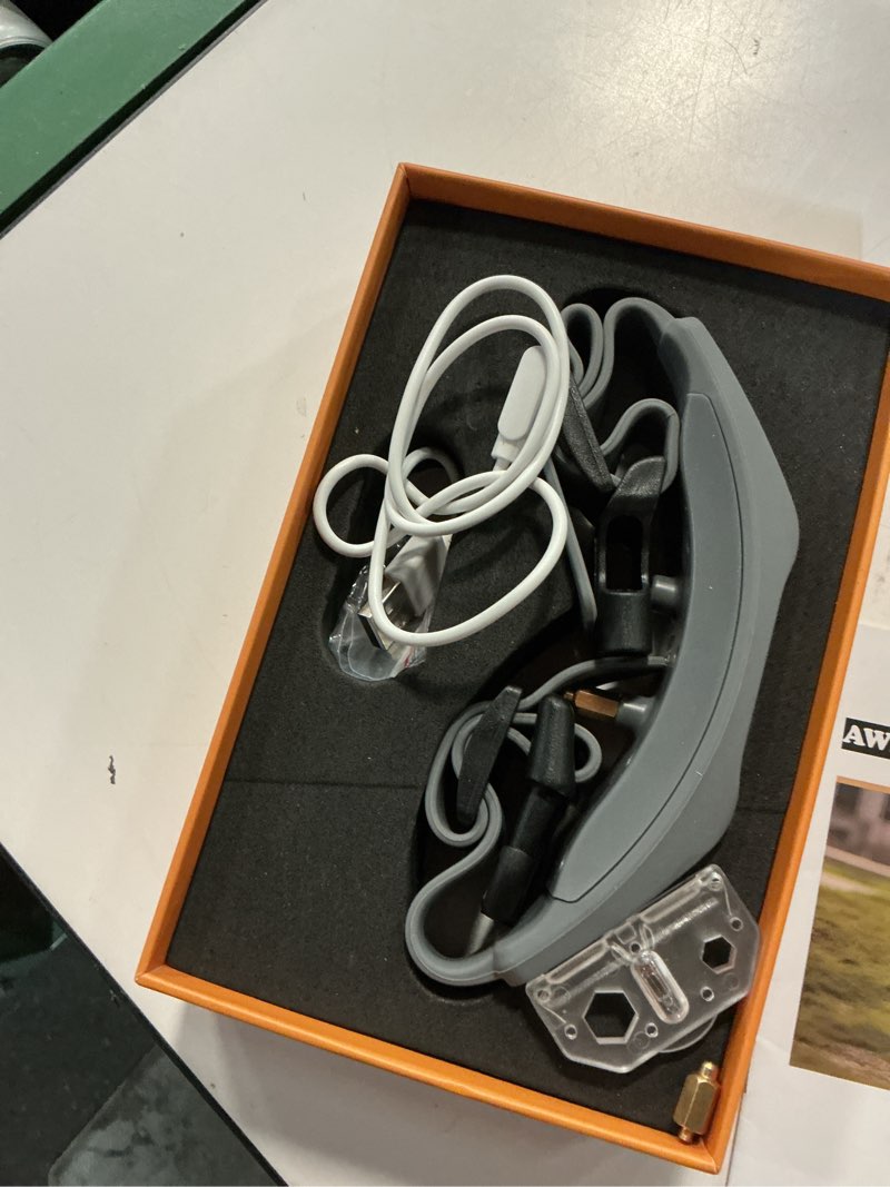 Condition photo showing As Is for gps wireless dog fence with free app, electric fence system with training collar, portable fence for outdoor use, rechargeable waterproof flexiable collar, adjustable for large medium dogs (orange)