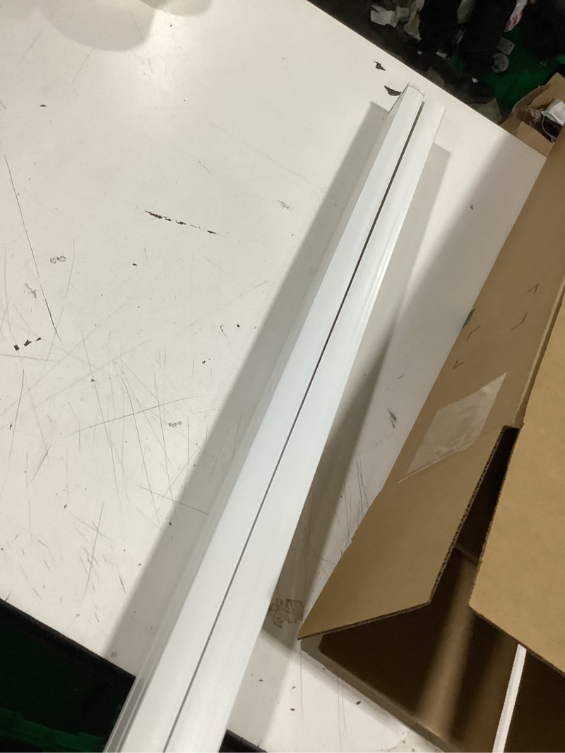 Condition photo showing Good Condition for similar to no drill light filtering roller shades cordless window blinds for indoor windows, jacquard fabric pull down blinds for home, kitchen, living room, office, custom size, white