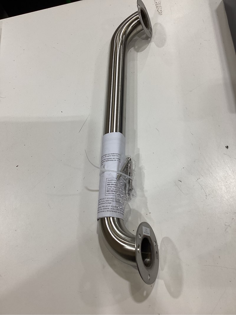 Condition photo showing As Is for moen home care 48.0-in stainless wall-mount ada compliant grab bar ( 500.0-lb weight