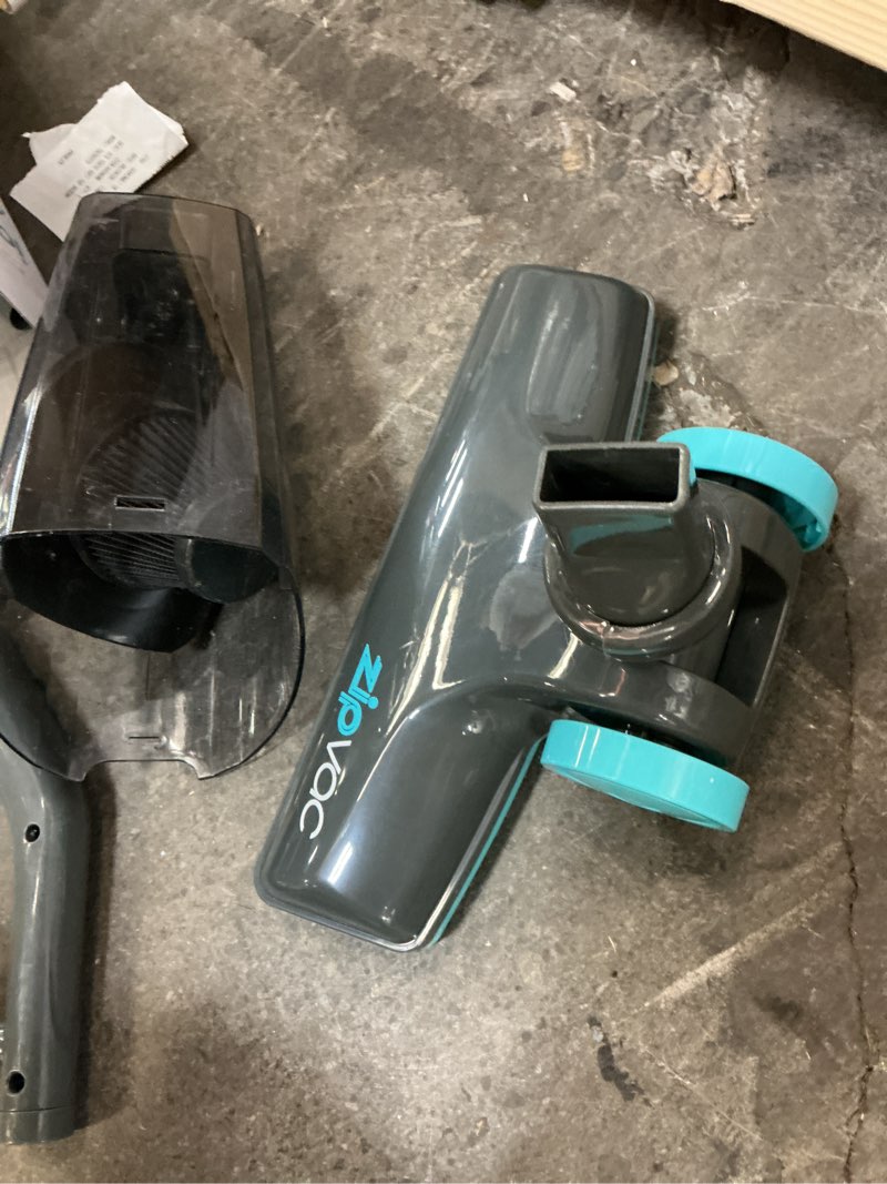 Condition photo showing As Is for ionvac zipvac, 3-in-1 corded upright/handheld floor and carpet vacuum cleaner