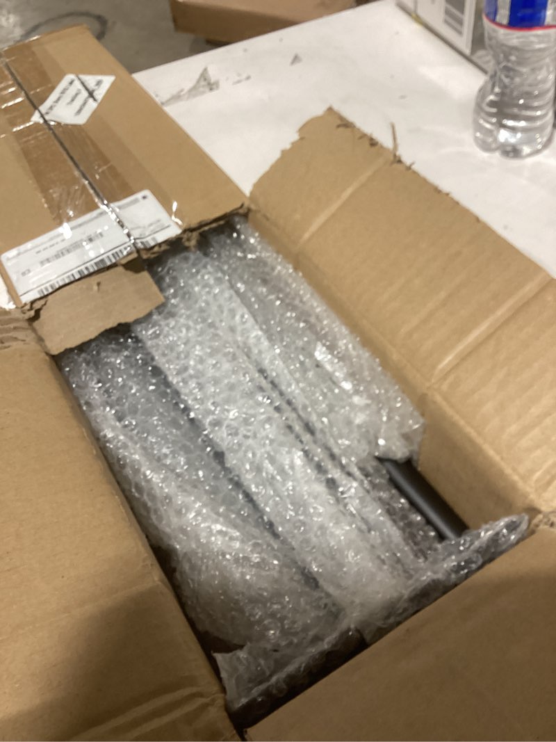 Condition photo showing As Is for Straight Furniture Table Legs 22 Inch, Round Tapered Metal Furniture Legs Black, Modern Dresser Cabinet Sofa Support Feet Replacement, Set of 4