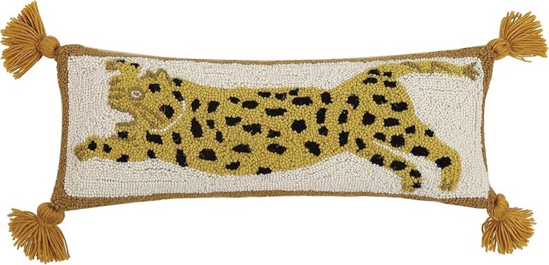 peking handicraft 30jbl12c22ob chi chi hook pillow, 100% wool and cotton