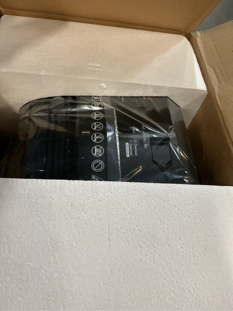 Condition photo showing New/Like New for bonsaii 12-sheet micro cut shredders for home office, 60 minute p-4 security level paper shredder for cd, credit card, mails, staple, clip, with jam-proof system & 4.2 gal pullout bin c266-b black