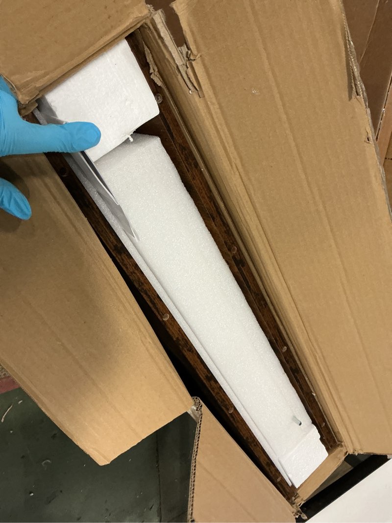 Condition photo showing New/Like New for Huuger 55 x 28 Large Electric Standing Desk, Height Adjustable Computer Desk, 27.6" Deep Desktop, Stand up Gaming Office Desk with 2 Hooks, 3 Preset Heights, for Home Office, Rustic Brown 55*28 inch Rustic Brown