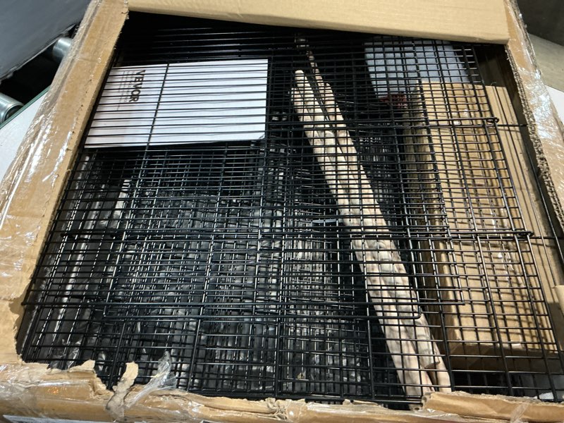 Condition photo showing Good Condition for vevor 30-inch flight bird cage, stackable divided small parakeet cage for parrots canaries cockatiels lovebirds finches budgies conures macaws pet travel birdcage with handle and perches black, dividable