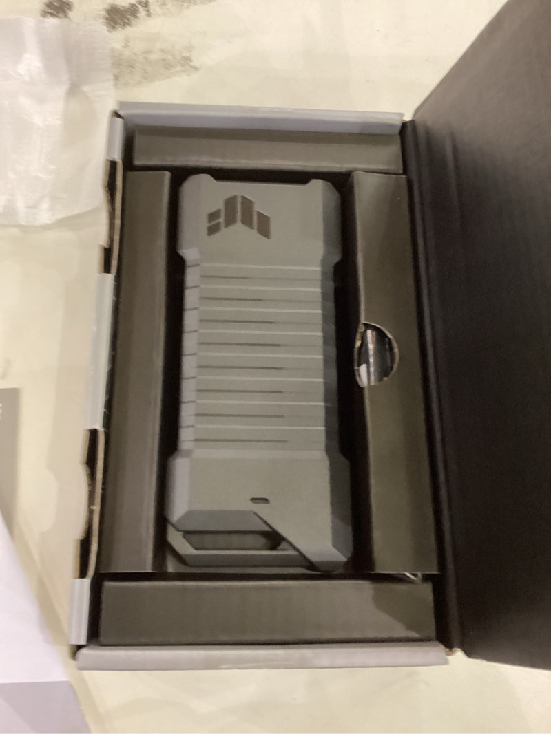 Condition photo showing Good Condition for ASUS TUF Gaming A1 External M.2 NVMe SATA PCIe SSD Enclosure - USB-C, M.2 Q-Latch for Easy Installation, Drop Resistance, IP68 Water and dust Resistance, PS5 and Xbox Support,Black