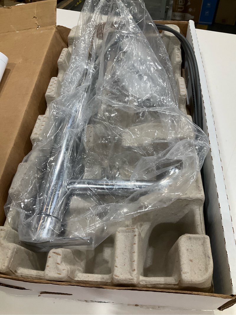 Condition photo showing New/Like New for Delta Faucet Trinsic Vessel Sink Faucet, Single Hole Bathroom Faucet, Single Handle Bathroom Sink Faucet Chrome, Waterfall Faucet, Diamond Seal Technology, Chrome 759-DST