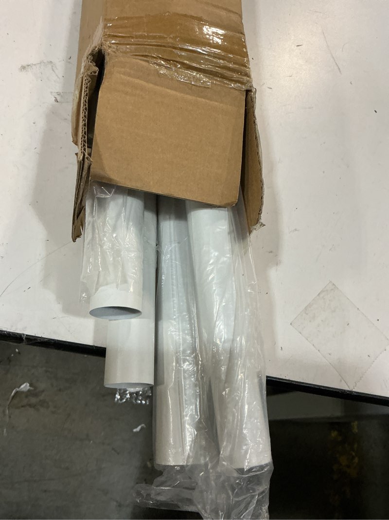 Condition photo showing Good Condition for tension curtain rod 41-185 in (4-15ft), extra long tension rod no drilling for patio windows, white shower curtain rod for room divider,one-click telescopic rod, outdoor curtain rods never rust white 41-185in-1pcs
