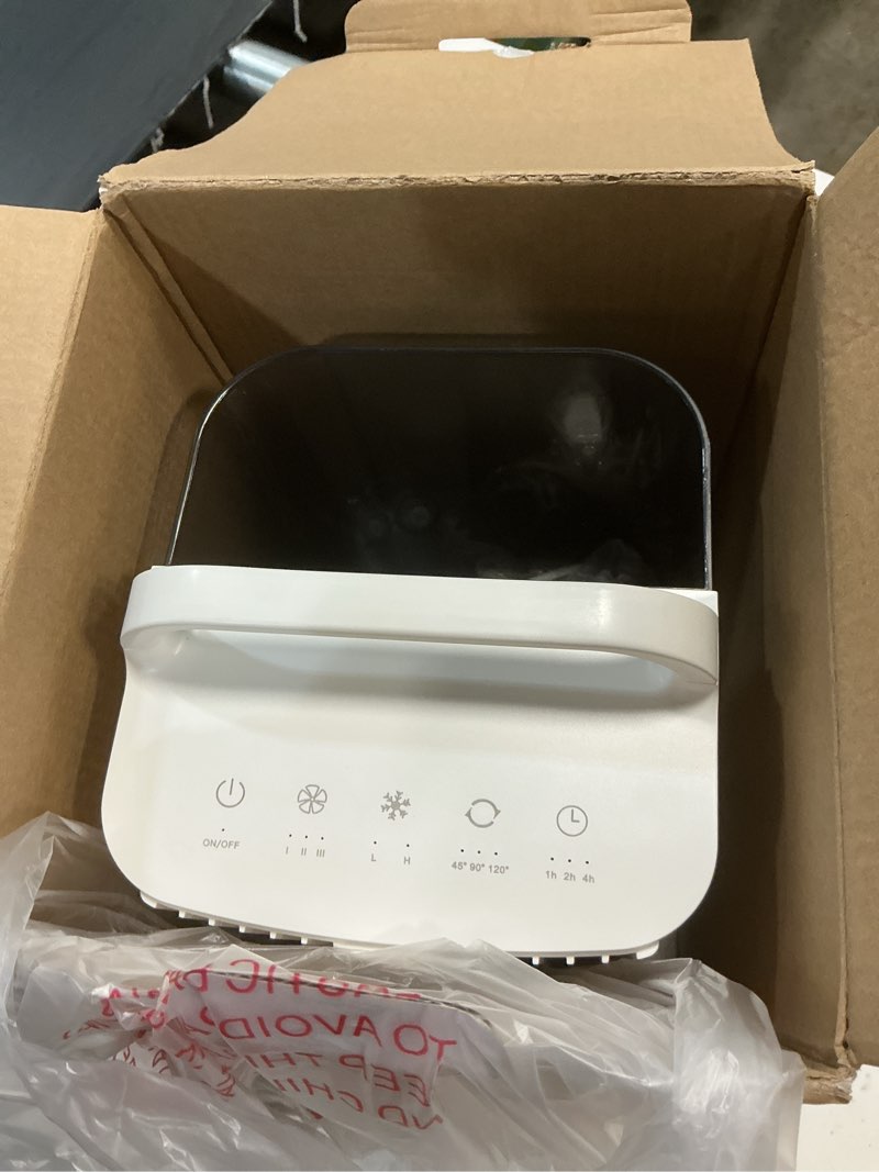 Condition photo showing Good Condition for 4-in-1 portable air conditioners: 1700ml tank mini air conditioner with 120° oscillating 16.5ft remote - evaporative air cooler with 3 speed & 7 lights 1-7h timer - portable ac unit for bedroom