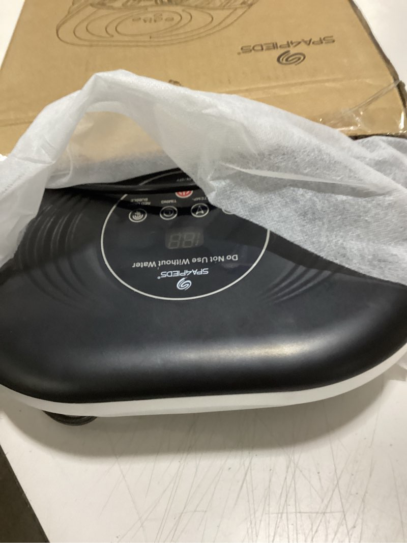 Condition photo showing Good Condition for Collapsible Foot Spa with Heat, Bubble, Red Light & Temp Control - Foot Bath Massager with 8 Shiatsu Massage Rollers, Pumice Stone & Timer, Soaking Tub for Relaxation & Pain Relief - Gifts Ideas Dark Black