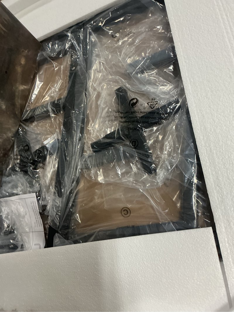 Condition photo showing New/Like New for Round Coffee Table, Small Circle Coffee Table with Storage, Modern Wood Round Center Table for Living Room, Home Office, Small Space, Easy Assembly, Rustic Brown