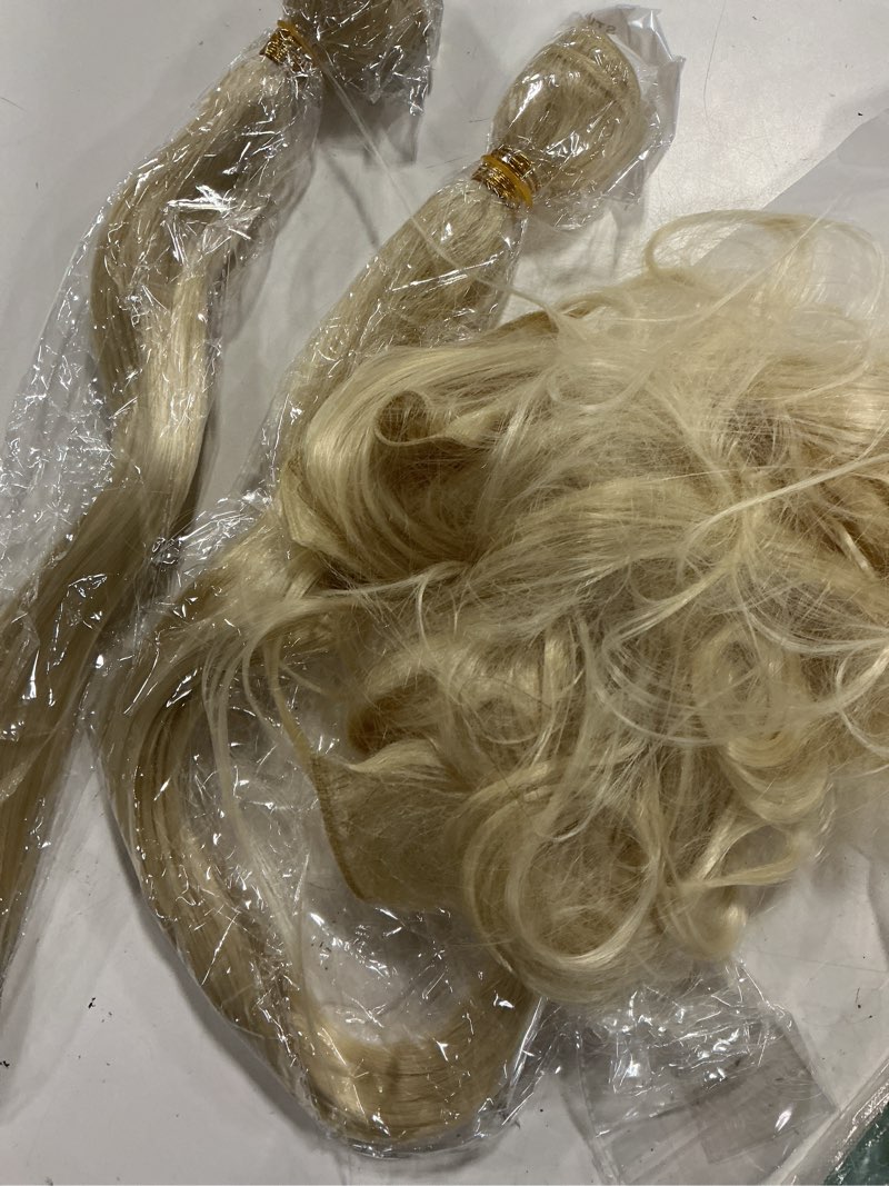 Condition photo showing As Is for 613 blonde bundles human hair 12a grade blonde straight hair 100% unprocessed brazilian virgin 1 bundle remy hair extensions for black women 18 inch