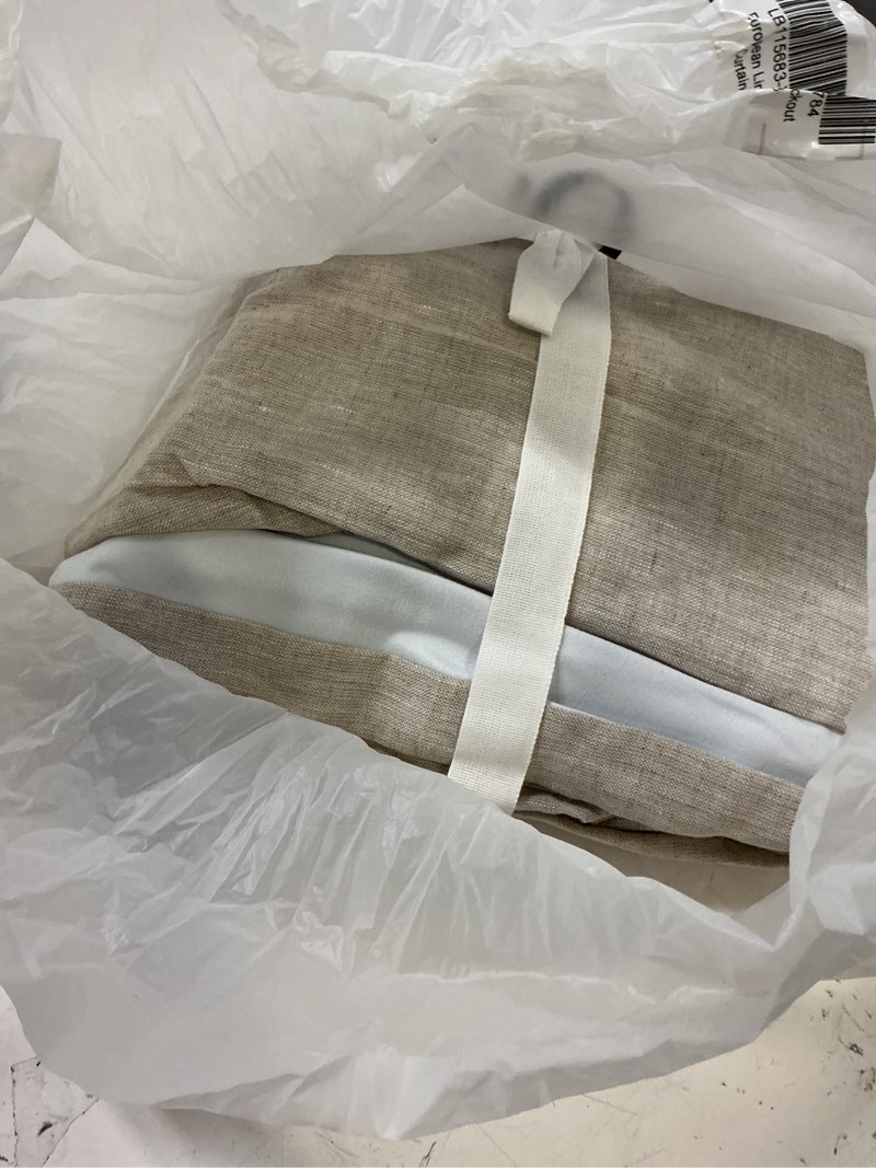 Condition photo showing Good Condition for european linen true blackout curtain, 48x108, flax